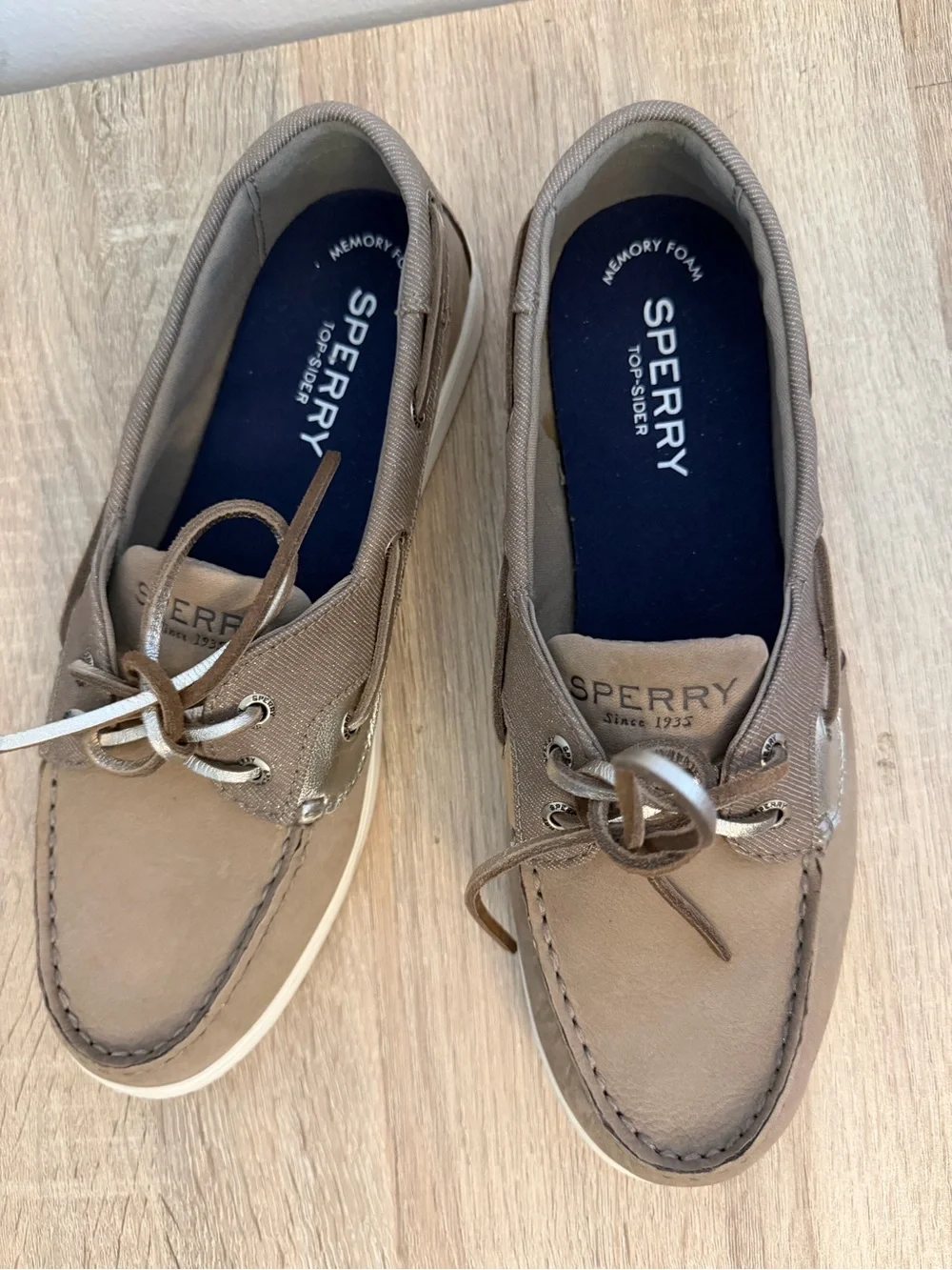 Sperry Tan Boat Shoes Leather Shoes Size 8.5
